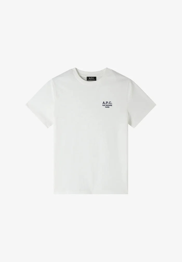 A.P.C - T-Shirt Standard Rue madame - Blanc/Bleu Marine - T-shirts - COHBU-M26388