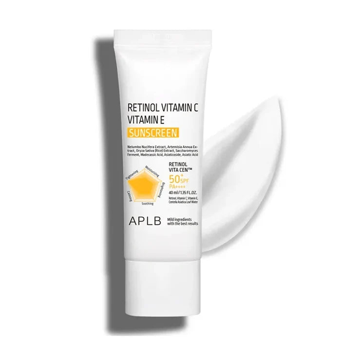 APLB retinol vitamin C vitamin E Sunscreen 50% واقي الشمس بالريتنول والفيتامين سي و اي من البا