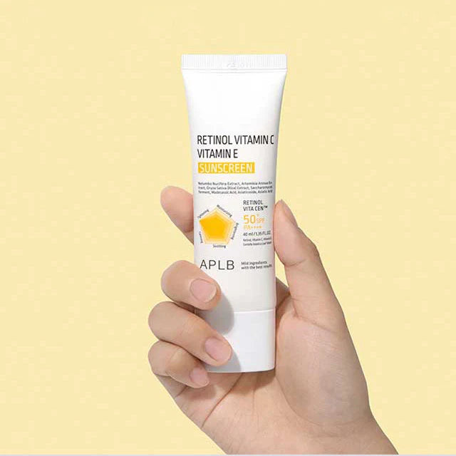 APLB retinol vitamin C vitamin E Sunscreen 50% واقي الشمس بالريتنول والفيتامين سي و اي من البا