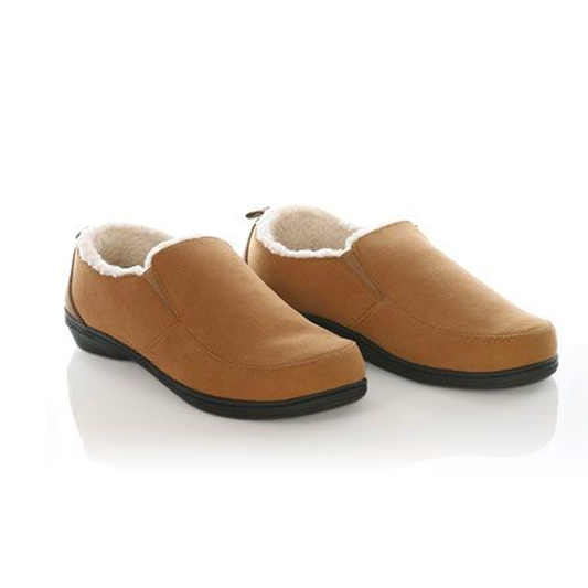 Archwear Men’s Twin-Gore Brown Slippers  (Formerly Men's Arch Supporting Slippers)  by Powerstep
