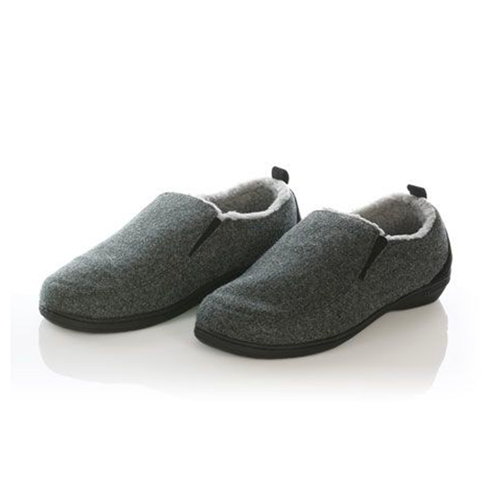 Archwear Men’s Twin-Gore Charcoal Slippers  (Formerly Men's Arch Supporting Slippers)  by Powerstep