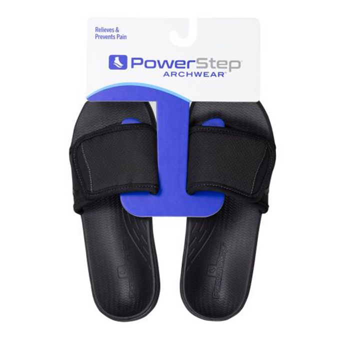 Archwear Women's (Formerly Arch Supporting) Black Slides by Powerstep