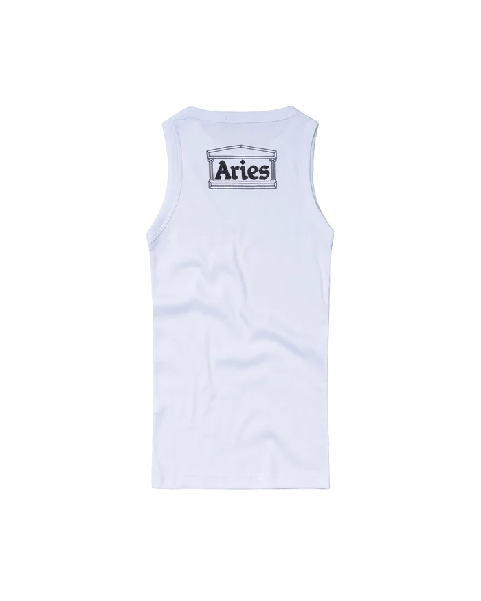 Aries Arise - Débardeur avec Logo - Blanc -