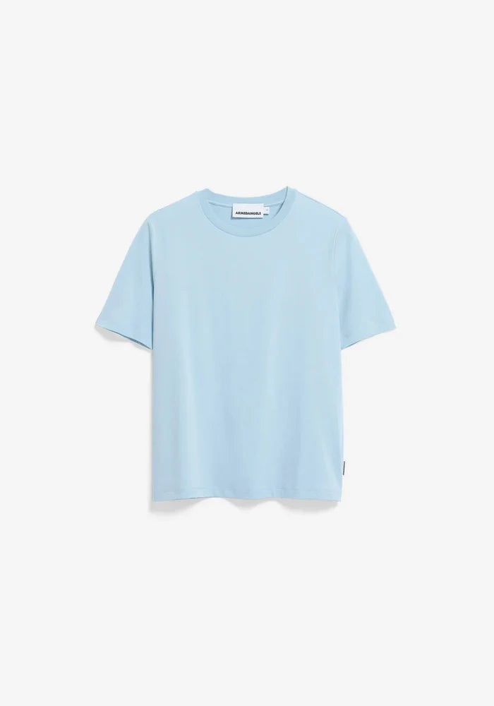 Armedangels - Lualaa T-shirt - Blue Glow - Tops - 30006877