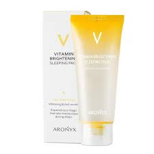 ARONYX vitamin brightining sleeping pack قناع النوم للبشرة بالفيتامين سي