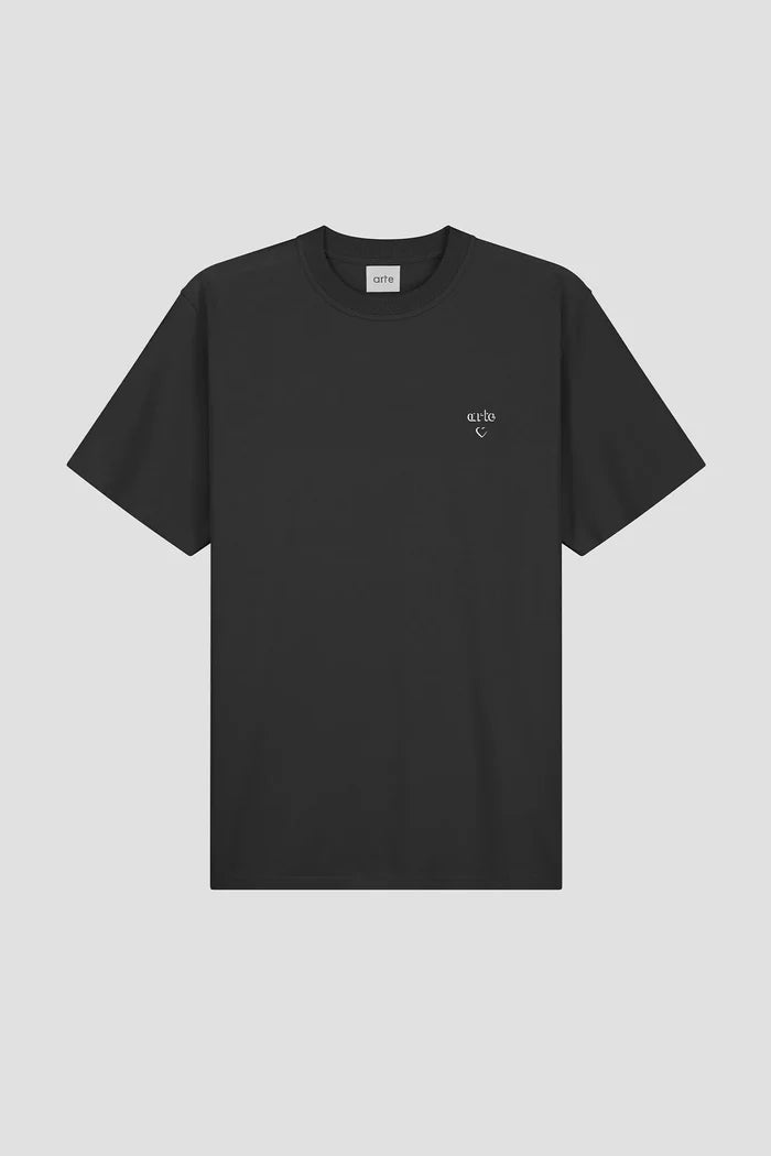 Arte Antwerp - Arte Heart T-shirt - Black (FW25) - T-shirts - AW25 - 104T - S - BLACK
