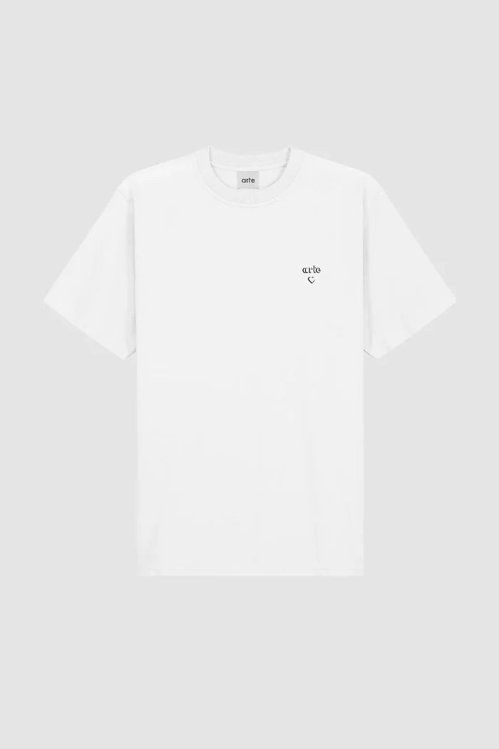 Arte Antwerp - Arte Heart T-shirt - White (FW25) - T-shirts - AW25 - 104T - S - WHITE