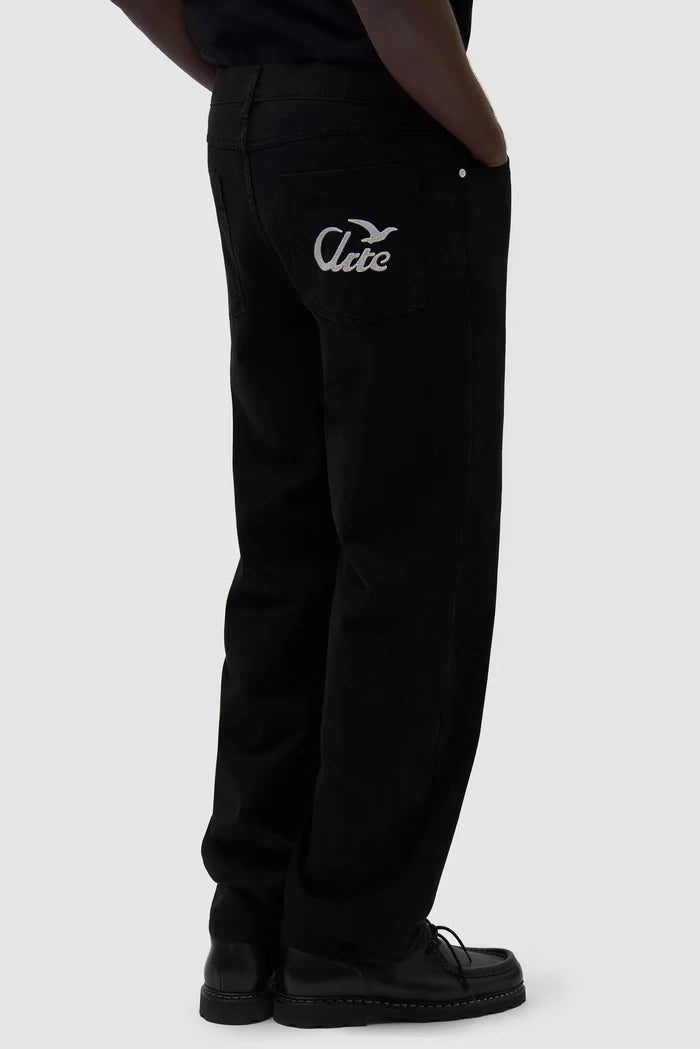 Arte Antwerp - Back Bird Pants - Black - Pantalons et Shorts - SS25 - 020P