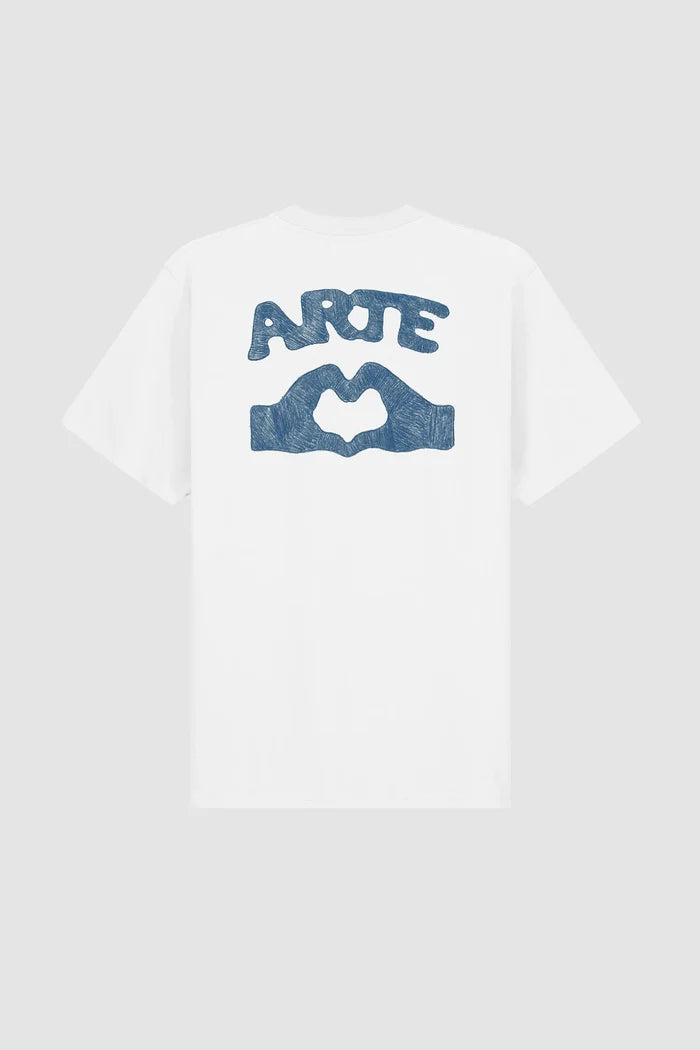 Arte Antwerp - Diels Stitch T-shirt - White - T-shirts - AW25 - 094T - S - WHITE
