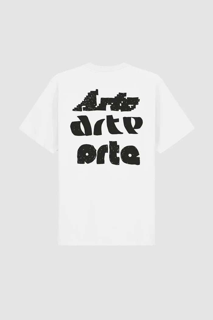 Arte Antwerp - Multi Arte Print T-shirt - White - T-shirts - AW25 - 092T - S - WHITE