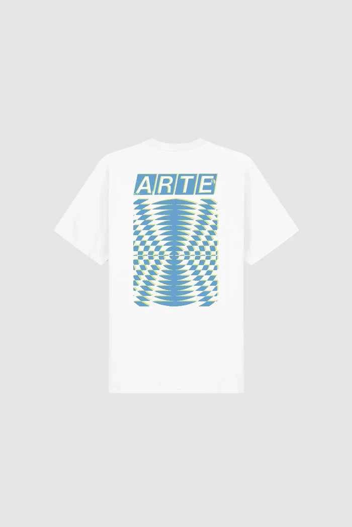 Arte Antwerp – Abstract Back Print T-shirt White - T-shirts - SS26-139T