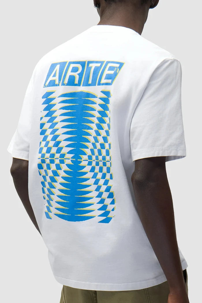 Arte Antwerp – Abstract Back Print T-shirt White - T-shirts - SS26-139T