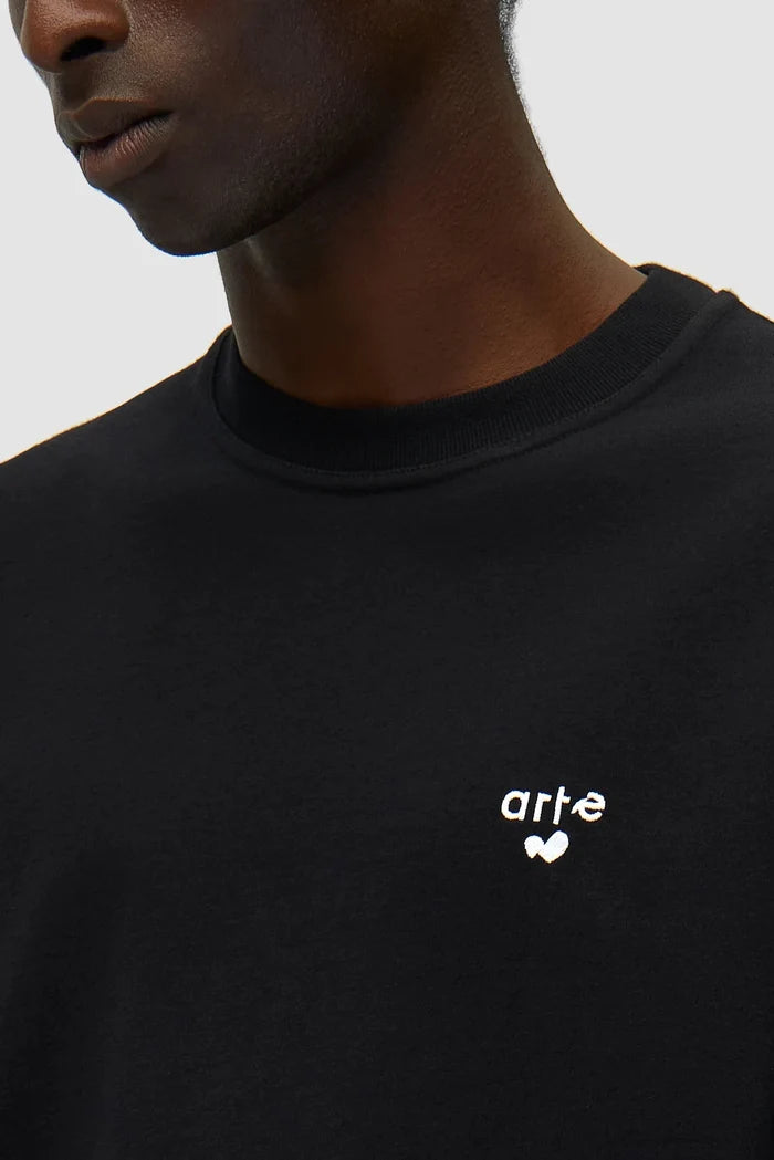 Arte Antwerp – Heart Logo T-shirt Black - T-shirts - SS26-125T