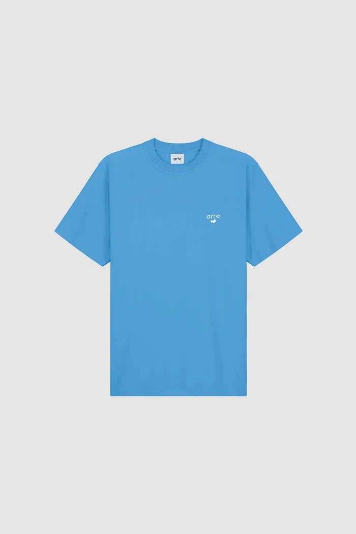 Arte Antwerp – Heart Logo T-shirt Blue - T-shirts - SS26-125T