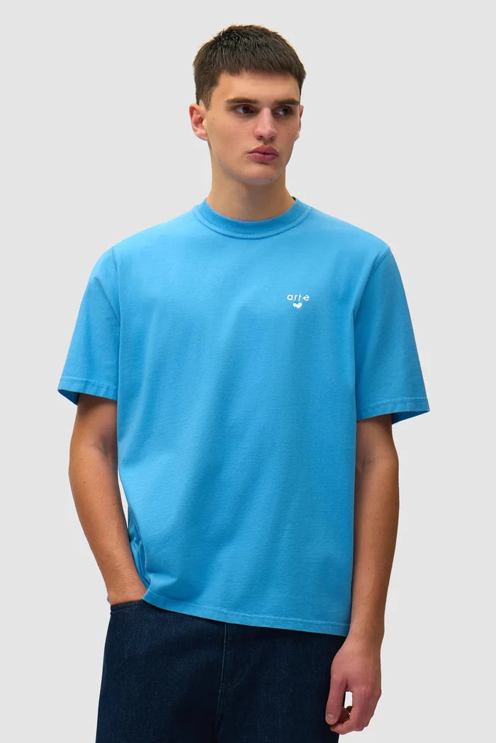 Arte Antwerp – Heart Logo T-shirt Blue - T-shirts - SS26-125T