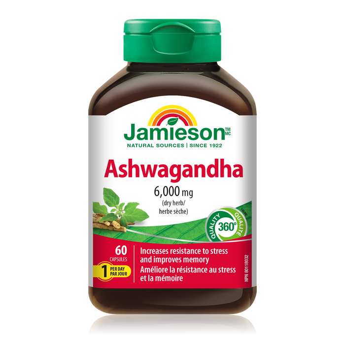 31001249 Jamieson Ashwagandha 6,000 mg Capsule 31001249_J_BTL_Ashwagandha_6000mg_250cc_21005056_MAIN