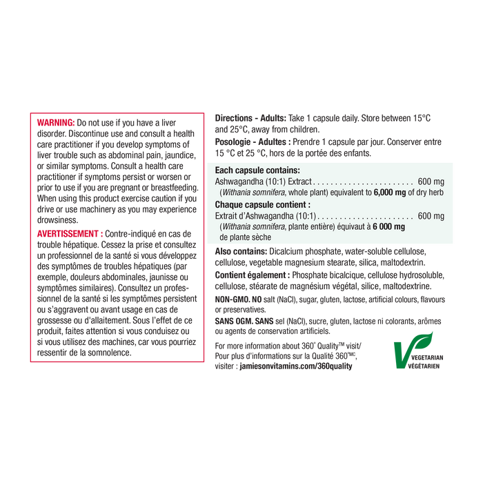 31001249 Jamieson Ashwagandha 6,000 mg Capsule 31001249_J_Ashwagandha_6000mg_250cc_21005056_NFP