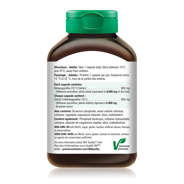 31001249 Jamieson Ashwagandha 6,000 mg Capsule 31001249_J_BTL_Ashwagandha_6000mg_250cc_21005056_NFP