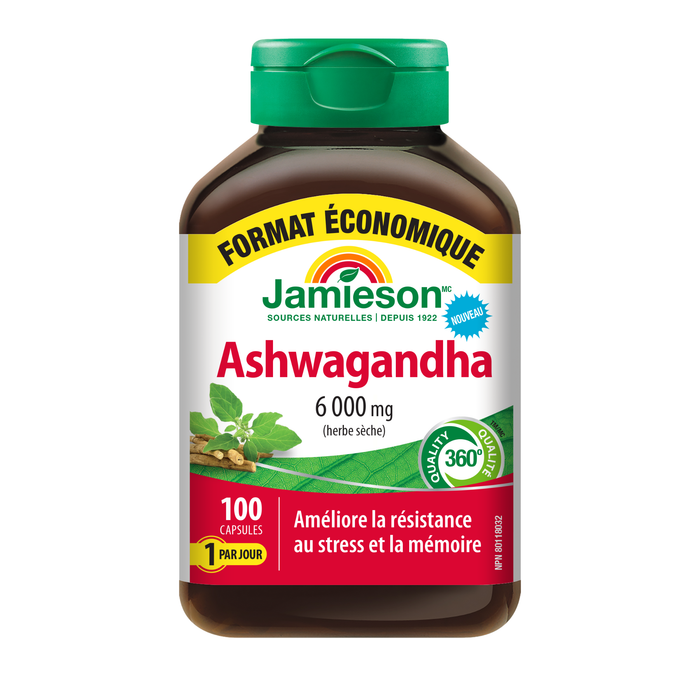 31002283 Jamieson Ashwagandha 6,000 mg Capsule 31002283_MAIN2