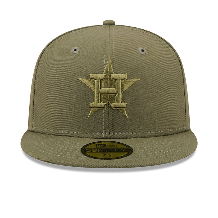 New Olive baseball cap with embroidered front star logo