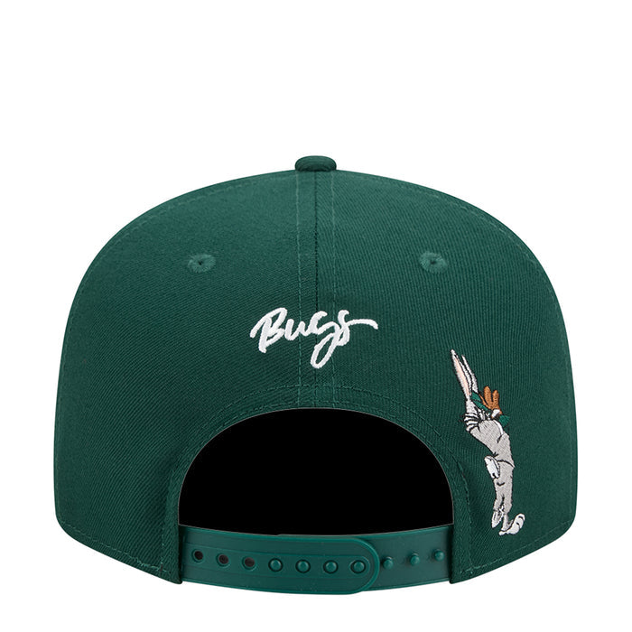 Green baseball cap with 'Ruff' script and Bugs Bunny graphic on back