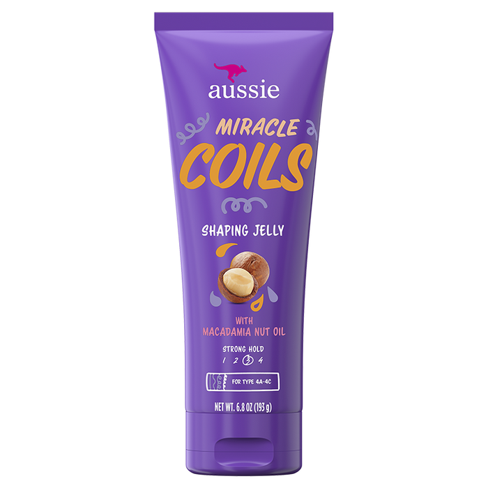 Aussie Miracle Coils Shaping Jelly - Macadamia Nut Oil جل تصفيف الشعر من اوسي