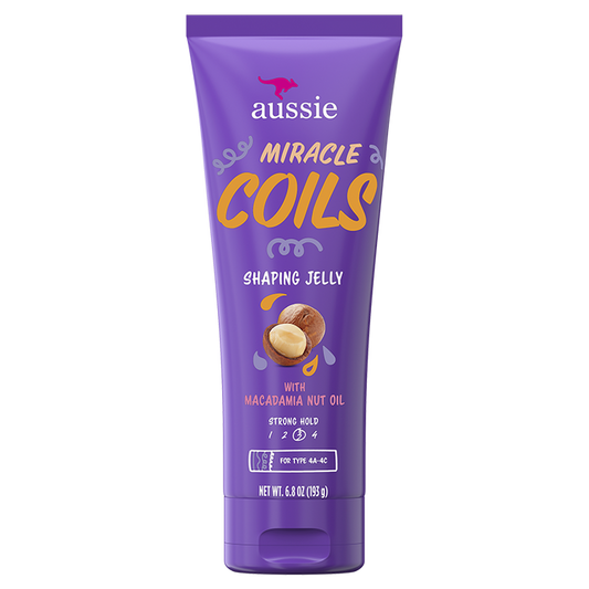 Aussie Miracle Coils Shaping Jelly - Macadamia Nut Oil جل تصفيف الشعر من اوسي