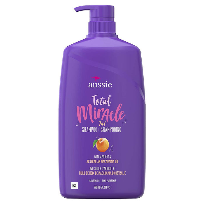 AUSSIE TOTAL MIRACLE Shampoo With Apricot Oil شامبو أوسي توتال ميراكل بزيت المشمش