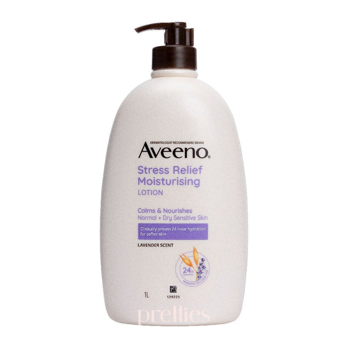 Aveeno Stress Relief Moisturising Lotion 1L (Lavender - Purple)