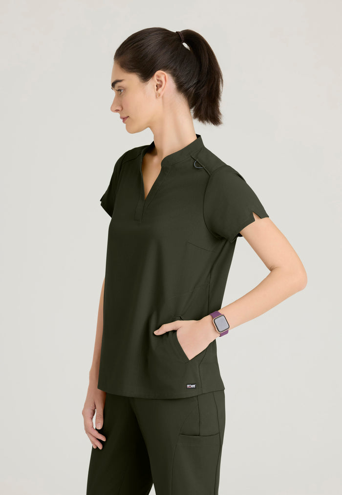 Avery Top - Olive - Grey's Anatomy Scrubs