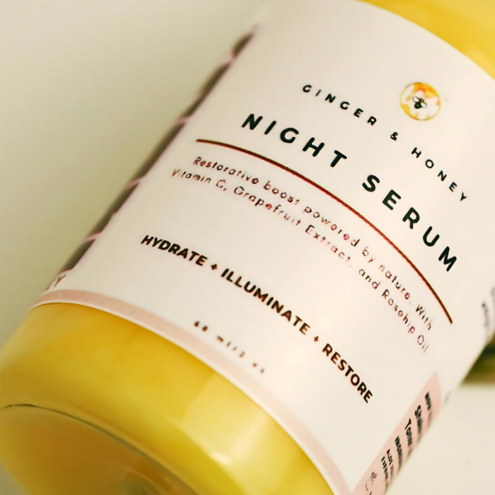 BARE Honey Night Serum: Vitamin C + Grapefruit Infused