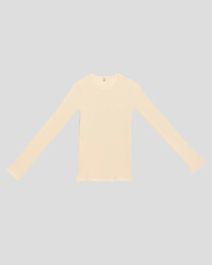 Baserange - Heart Long Sleeve Tee - Undyed - Tops - TOHLS-RB-000