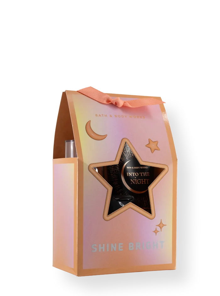 BATH AND BODY WORKS Into The Night Shine Bright Mini Gift Bag Set