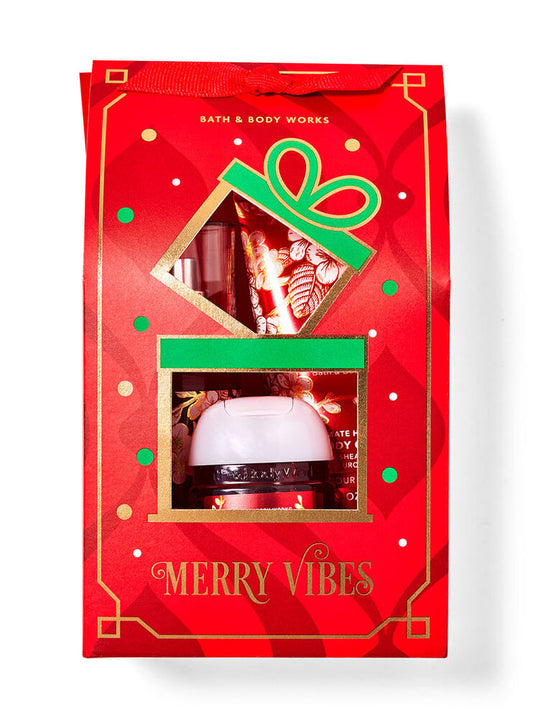 BATH AND BODY WORKS Japanes Cherry Blossom Merry Vibes Mini Gift Bag Set