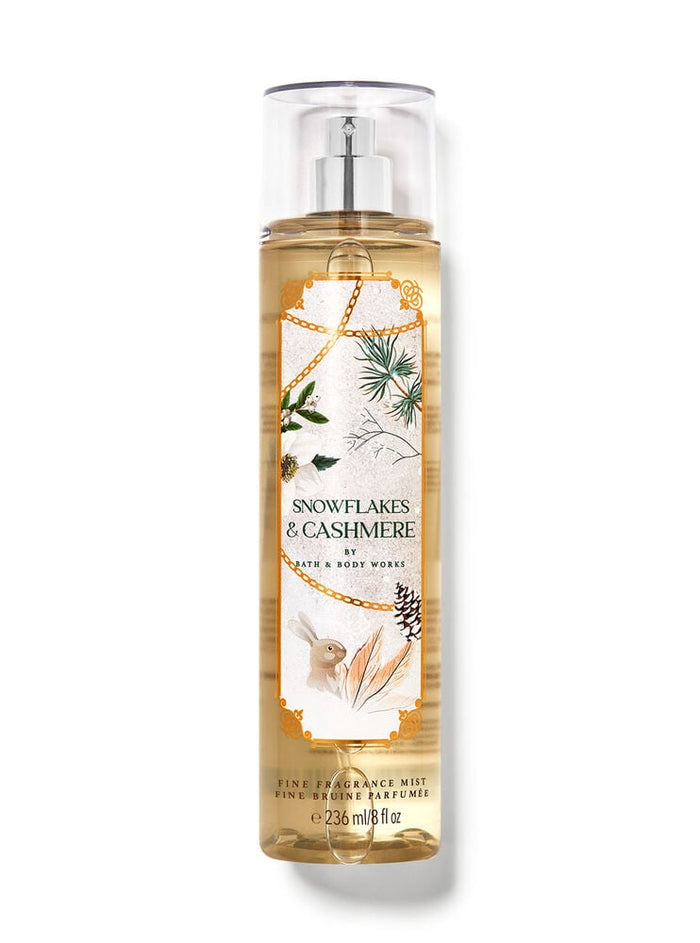 BATH AND BODY WORKS Snowflake & Cashmere Fine Fragrance Mist مست معطر للجسم