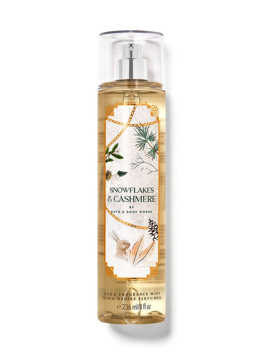 BATH AND BODY WORKS Snowflake & Cashmere Fine Fragrance Mist مست معطر للجسم