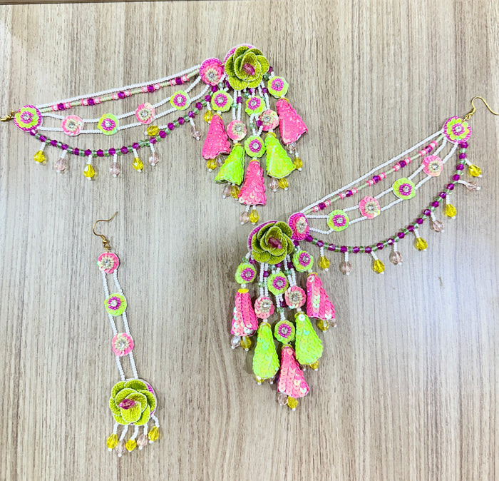Beaded Handmade Jewellery Parrot Pink