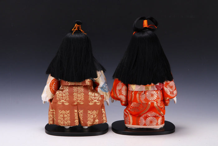 Beautiful Japanese Ichimatsu Style Doll -twins- Hina Doll
