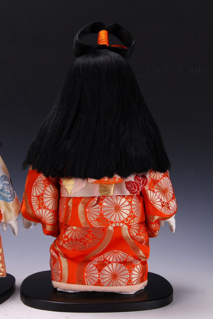 Beautiful Japanese Ichimatsu Style Doll -twins- Hina Doll
