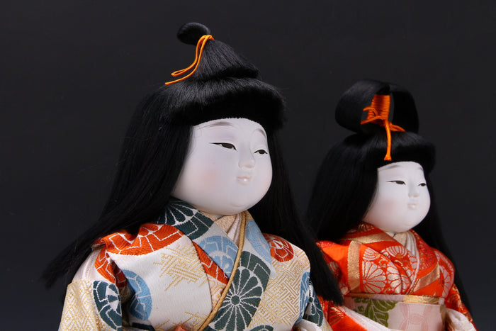 Beautiful Japanese Ichimatsu Style Doll -twins- Hina Doll
