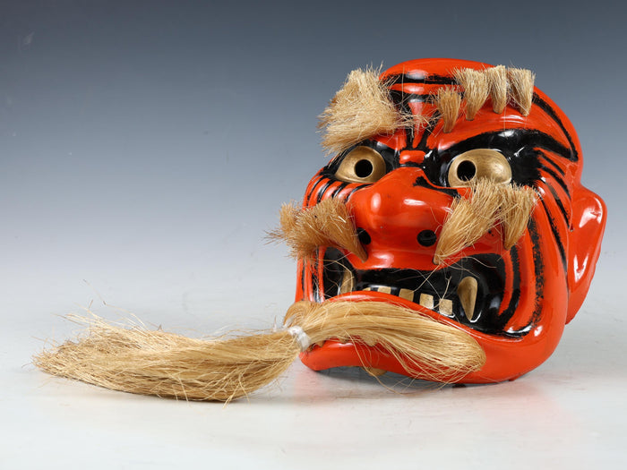 Beautiful Old Vintage Japanese Porcelain Noh Mask -Kagura- Buddhism Mask Plaque
