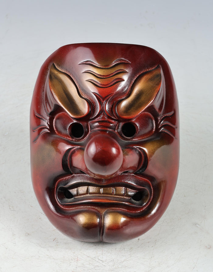 Beautiful Vintage Japanese Iron Buddhism Mask -Tengu- Buddhism Mask Plaque