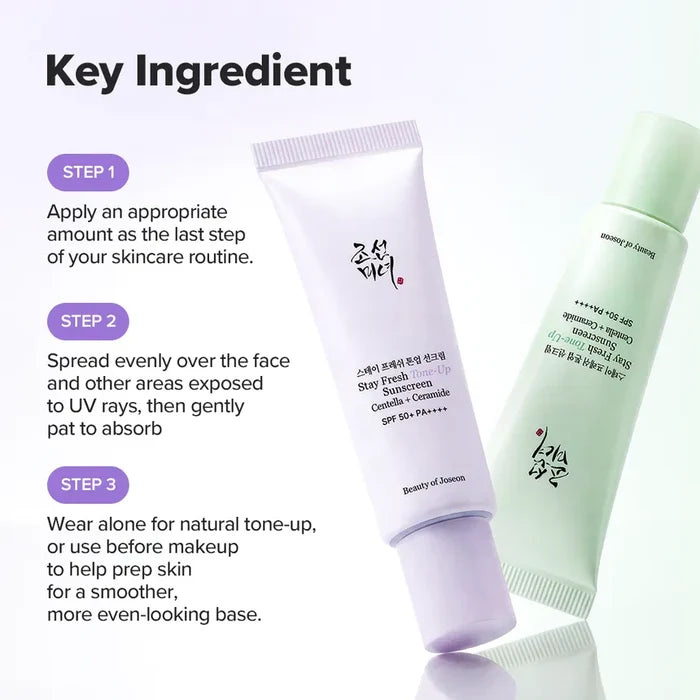 Beauty Of Joseon Stay Fresh Tone Up (Purple) SunScreen Spf50 Pa++++ 50Ml