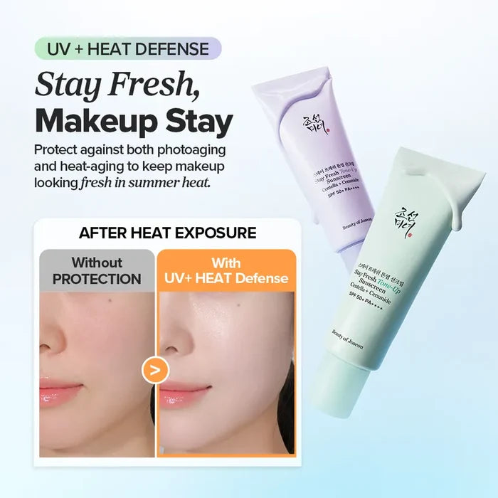 Beauty Of Joseon Stay Fresh Tone Up (Purple) SunScreen Spf50 Pa++++ 50Ml