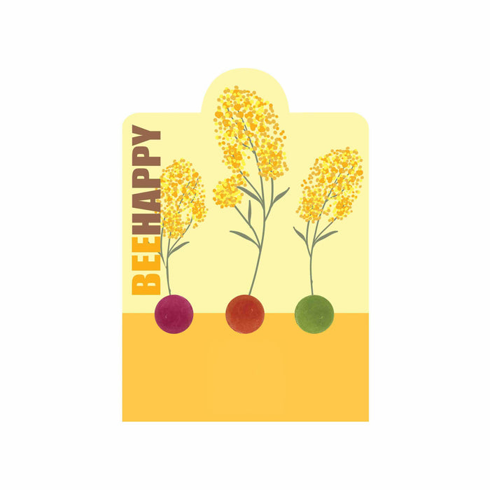 'Bee Happy' Wildflower Seed Balls | Pollinator Flower Mix (3 Count)