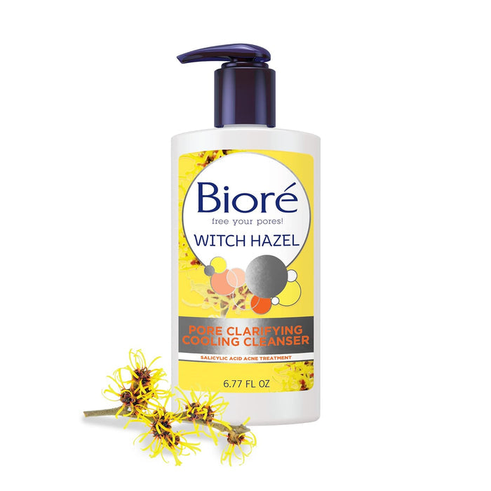 BIORE Free Your Pores Witch Hazel Pore Clarifying Cooling Cleanser Salicylic Acid Acne Treatment