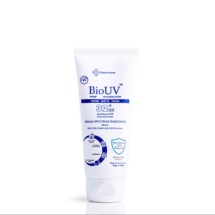 BioUV Tinted Matte Sunscreen Lotion SPF 32+ PA+++