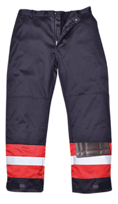 Bizflame flame retardent plus trousers with high vis - fr56 hi vis trousers active-workwear