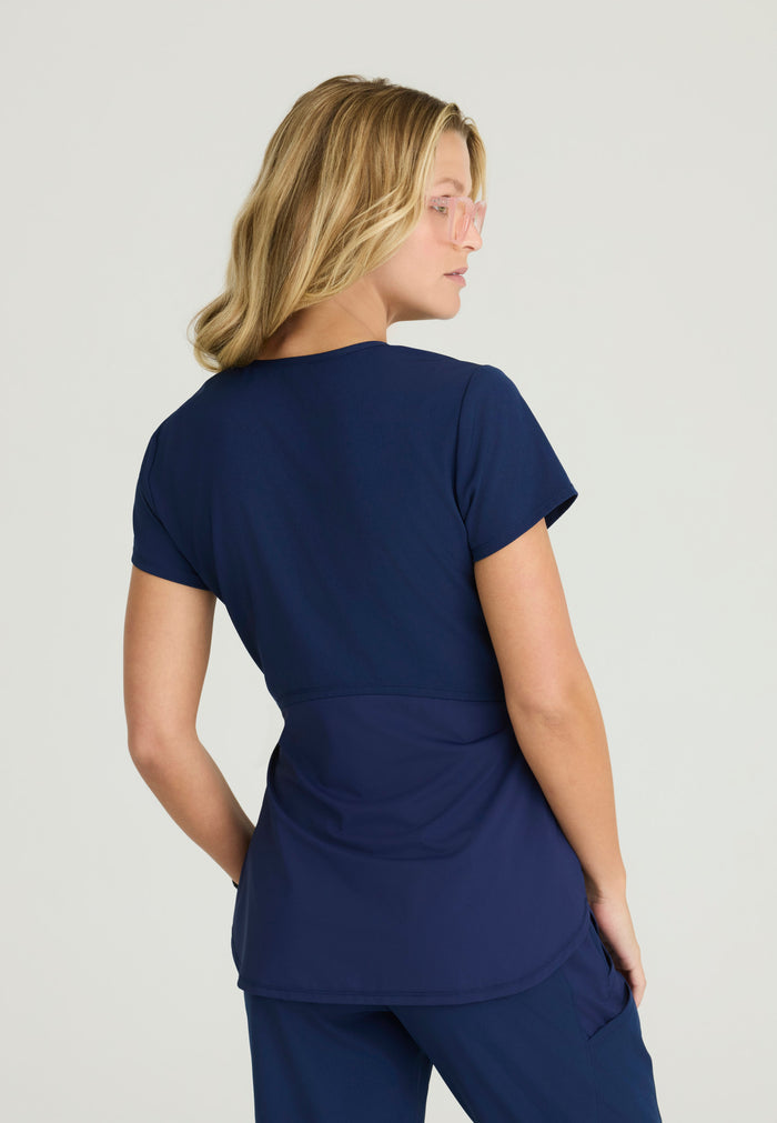 Bloom Maternity Top - Navy - Grey's Anatomy Scrubs