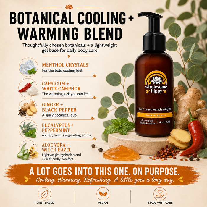 Born To Be Wild Muscle Gel | Cooling + Warming Body Gel | 4oz
